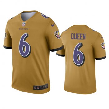 Baltimore Ravens Patrick Queen Gold Inverted Legend Jersey