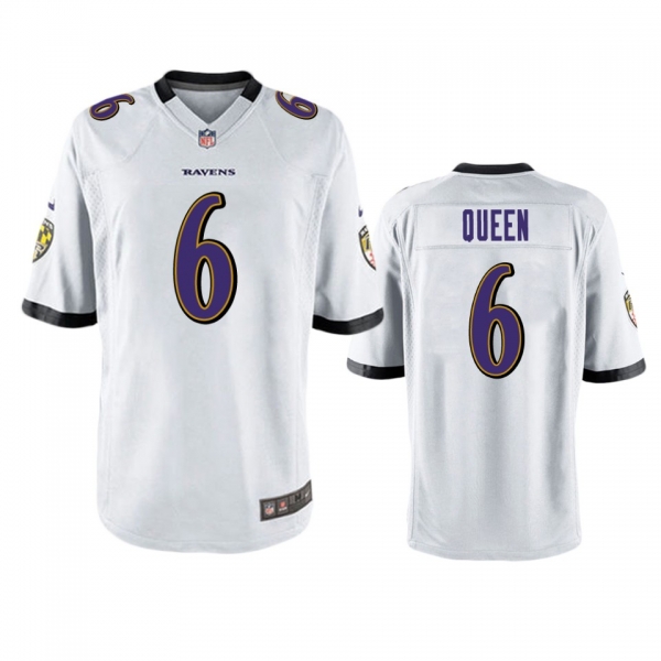 Baltimore Ravens Patrick Queen White Game Jersey