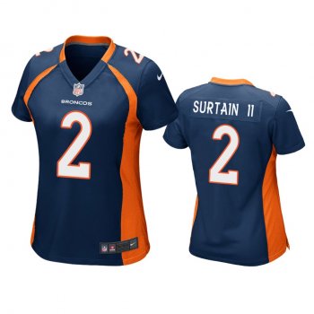 Women's Denver Broncos Patrick Surtain II Navy Game Jersey