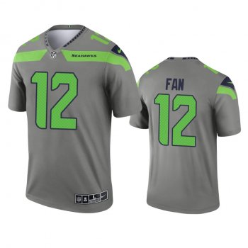 Seattle Seahawks 12th Fan Steel 2021 Inverted Legend Jersey