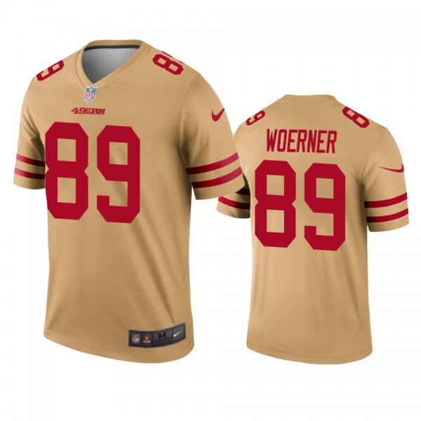 San Francisco 49ers Charlie Woerner Gold Inverted Legend Jersey