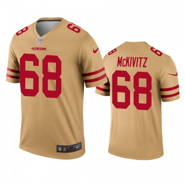 San Francisco 49ers Colton McKivitz Gold Inverted Legend Jersey