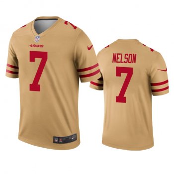 San Francisco 49ers J.J. Nelson Gold Inverted Legend Jersey