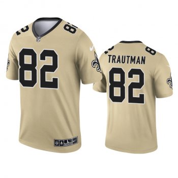 New Orleans Saints Adam Trautman Gold 2021 Inverted Legend Jersey