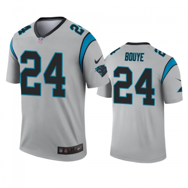 Carolina Panthers A.J. Bouye Silver Inverted Legend Jersey