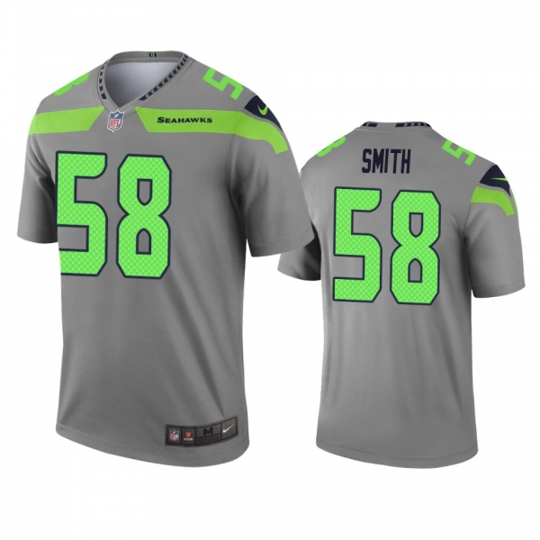 Seattle Seahawks Aldon Smith Gray Inverted Legend Jersey