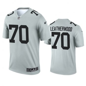 Las Vegas Raiders Alex Leatherwood Silver 2021 Inverted Legend Jersey