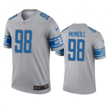 Detroit Lions Alim McNeill Gray Inverted Legend Jersey