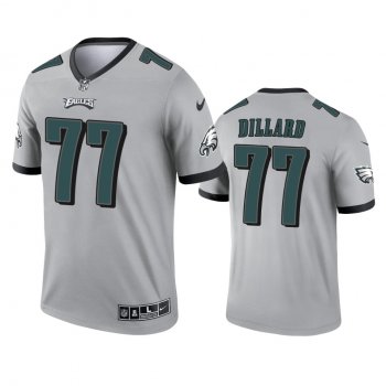 Philadelphia Eagles Andre Dillard Silver 2021 Inverted Legend Jersey