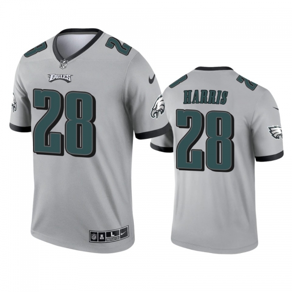 Philadelphia Eagles Anthony Harris Silver 2021 Inverted Legend Jersey