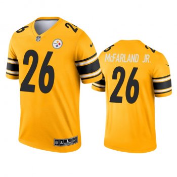 Pittsburgh Steelers Anthony McFarland Jr. Gold 2021 Inverted Legend Jersey