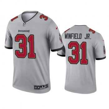 Tampa Bay Buccaneers Antoine Winfield Jr. Gray 2021 Inverted Legend Jersey