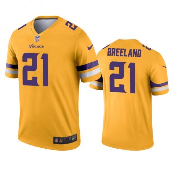 Minnesota Vikings Bashaud Breeland Gold Inverted Legend Jersey