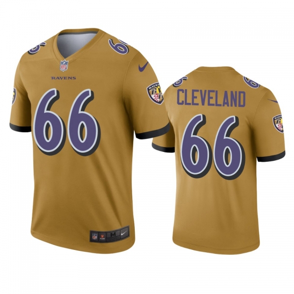 Baltimore Ravens Ben Cleveland Gold Inverted Legend Jersey