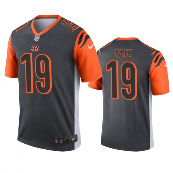 Cincinnati Bengals Auden Tate Silver Inverted Legend Jersey