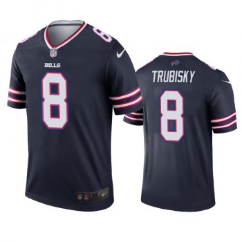 Buffalo Bills Mitchell Trubisky Navy Inverted Legend Jersey