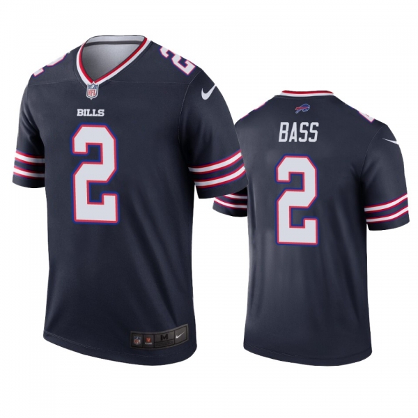 Buffalo Bills Tyler Bass Navy Inverted Legend Jersey