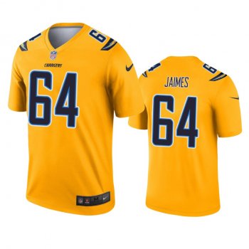 Los Angeles Chargers Brenden Jaimes Gold Inverted Legend Jersey