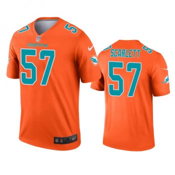 Miami Dolphins Brennan Scarlett Orange Inverted Legend Jersey