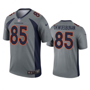 Denver Broncos Albert Okwuegbunam Gray Inverted Legend Jersey