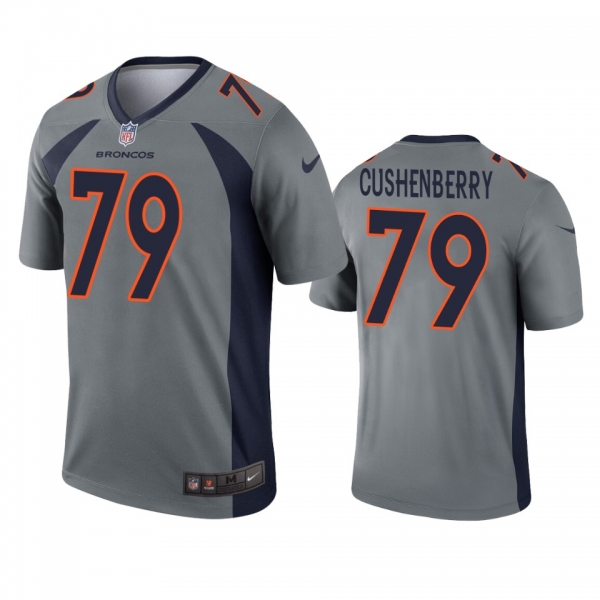 Denver Broncos Lloyd Cushenberry Gray Inverted Legend Jersey