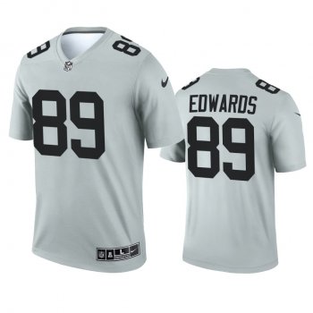 Las Vegas Raiders Bryan Edwards Silver 2021 Inverted Legend Jersey