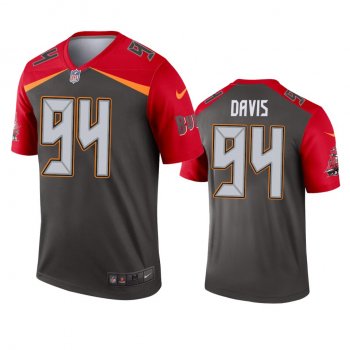 Tampa Bay Buccaneers Khalil Davis Pewter Inverted Legend Jersey