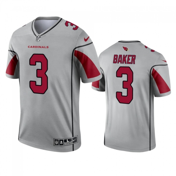 Arizona Cardinals Budda Baker Silver 2021 Inverted Legend Jersey