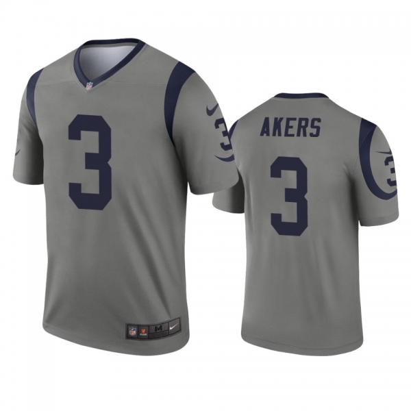 Los Angeles Rams Cam Akers Gray Inverted Legend Jersey