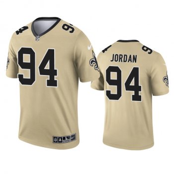 New Orleans Saints Cameron Jordan Gold 2021 Inverted Legend Jersey