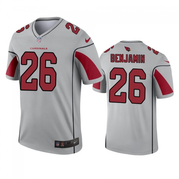 Arizona Cardinals Eno Benjamin Silver Inverted Legend Jersey