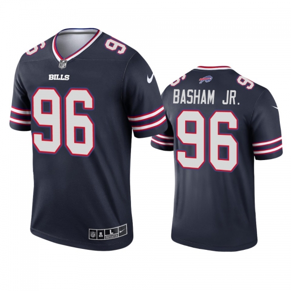 Buffalo Bills Carlos Basham Jr. Navy 2021 Inverted Legend Jersey