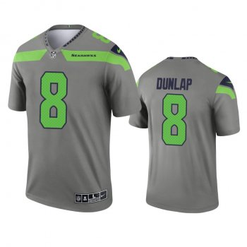 Seattle Seahawks Carlos Dunlap Steel 2021 Inverted Legend Jersey