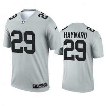 Las Vegas Raiders Casey Hayward Silver 2021 Inverted Legend Jersey