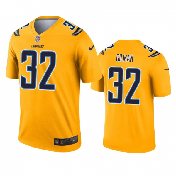 Los Angeles Chargers Alohi Gilman Gold Inverted Legend Jersey