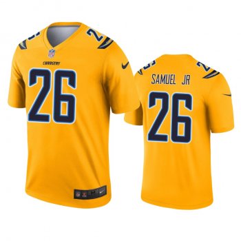 Los Angeles Chargers Asante Samuel Jr. Gold Inverted Legend Jersey