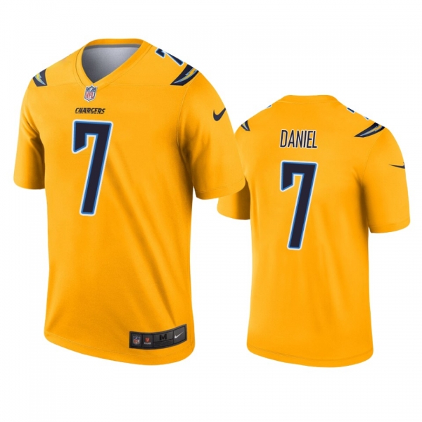 Los Angeles Chargers Chase Daniel Gold Inverted Legend Jersey