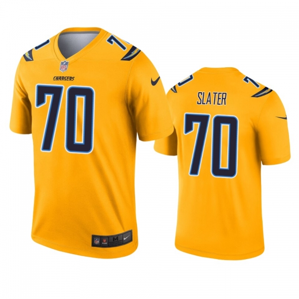 Los Angeles Chargers Rashawn Slater Gold Inverted Legend Jersey