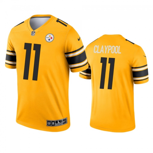 Pittsburgh Steelers Chase Claypool Gold 2021 Inverted Legend Jersey