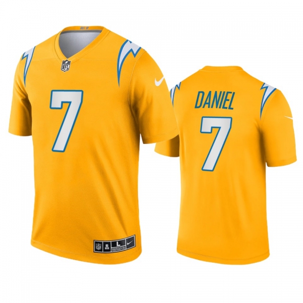 Los Angeles Chargers Chase Daniel Gold 2021 Inverted Legend Jersey