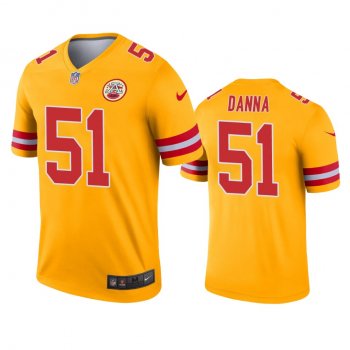 Kansas City Chiefs Michael Danna Gold Inverted Legend Jersey