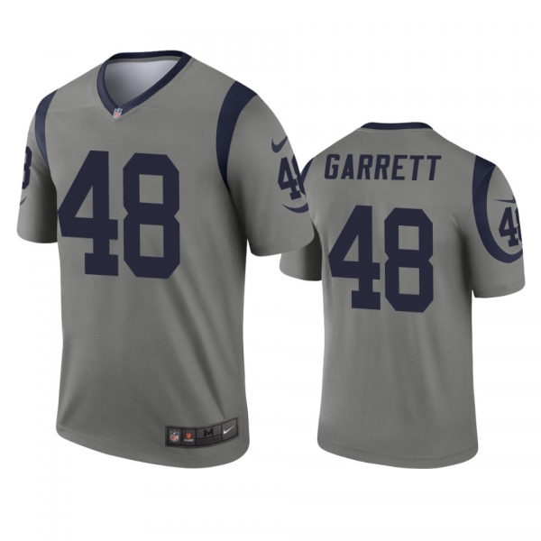 Los Angeles Rams Chris Garrett Gray Inverted Legend Jersey