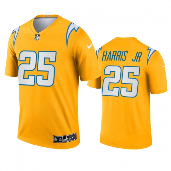 Los Angeles Chargers Chris Harris Jr Gold 2021 Inverted Legend Jersey