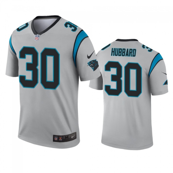 Carolina Panthers Chuba Hubbard Silver Inverted Legend Jersey