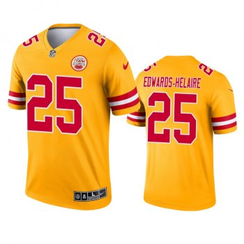 Kansas City Chiefs Clyde Edwards-Helaire Yellow 2021 Inverted Legend Jersey