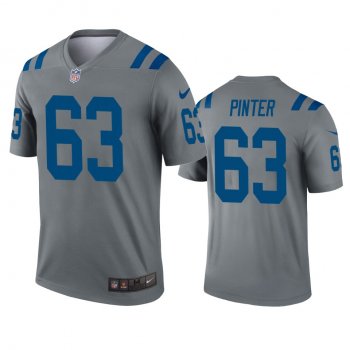 Indianapolis Colts Danny Pinter Gray Inverted Legend Jersey