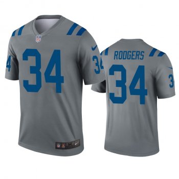 Indianapolis Colts Isaiah Rodgers Gray Inverted Legend Jersey