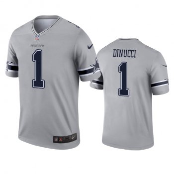 Dallas Cowboys Ben DiNucci Gray Inverted Legend Jersey