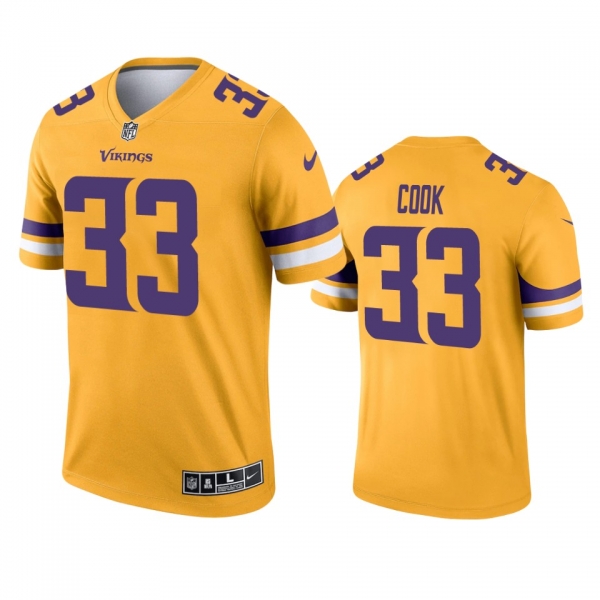 Minnesota Vikings Dalvin Cook Gold 2021 Inverted Legend Jersey