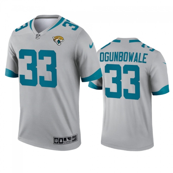 Jacksonville Jaguars Dare Ogunbowale Silver 2021 Inverted Legend Jersey